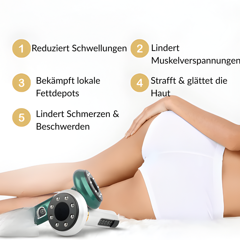CelluVibe Glow™ → Löst Verspannungen - strafft, beruhigt, verwöhnt.