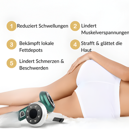 CelluVibe Glow™ → Löst Verspannungen - strafft, beruhigt, verwöhnt.