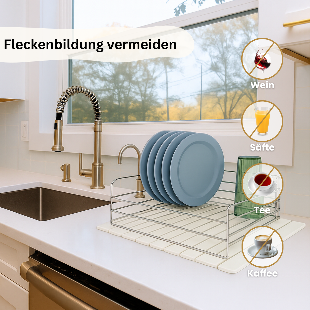 DryZen™ – Die faltbare Steintrocknungsmatte mit Sofort-Effekt.