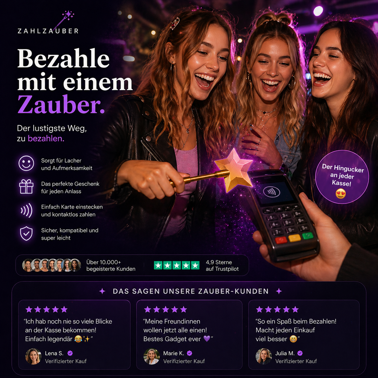 ZahlMagic™- Der lustigste Weg zu bezahlen.